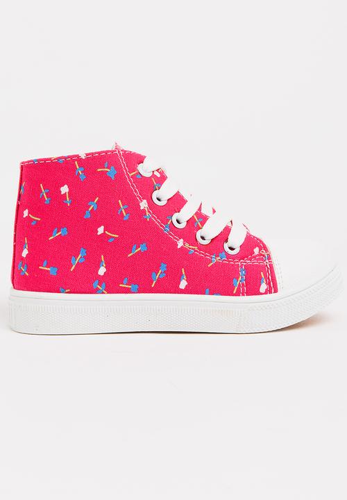 Pop Candy - Printed High Top Sneaker Mid Pink
