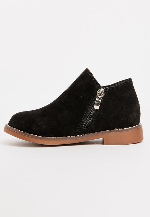Pop Candy - Girls Ankle Boot with Bow Black