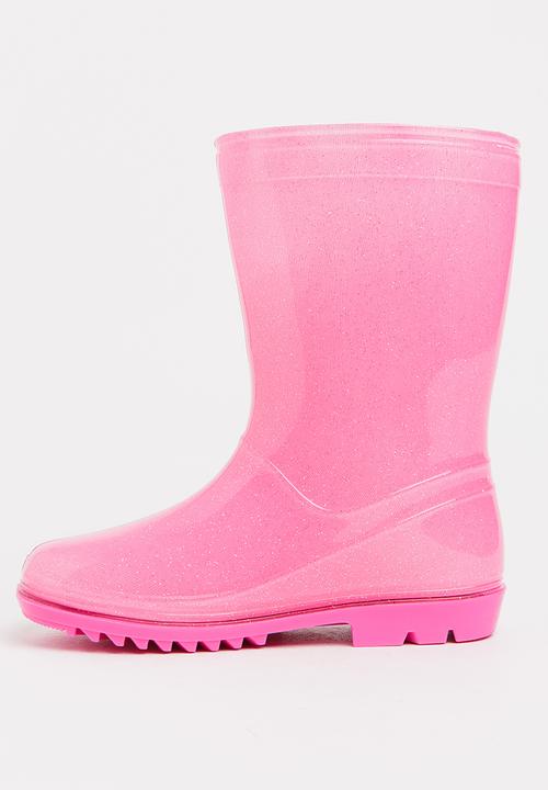 Character Fashion - Kids Barbie wellington booties - pink