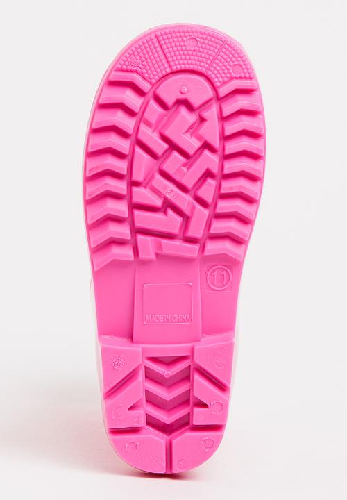 Character Fashion - Kids Barbie wellington booties - pink