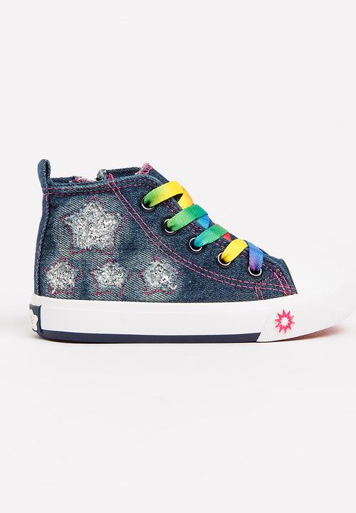 Pop Candy - Printed High Top Sneaker Blue