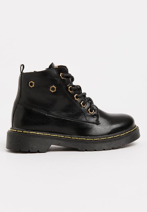 Pop Candy - Boys PU Boot Black