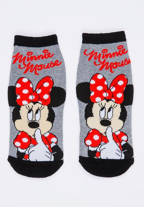 Character Fashion - Minnie Mouse Slipper Socks Multi-colour