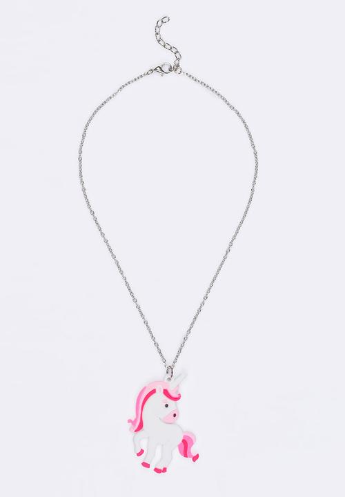 Jewels and Lace - Unicorn Necklace Multi-colour