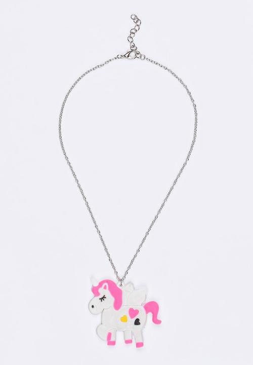 Jewels and Lace - Unicorn Necklace Multi-colour