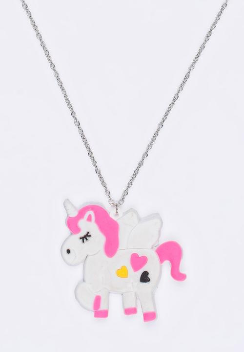 Jewels and Lace - Unicorn Necklace Multi-colour