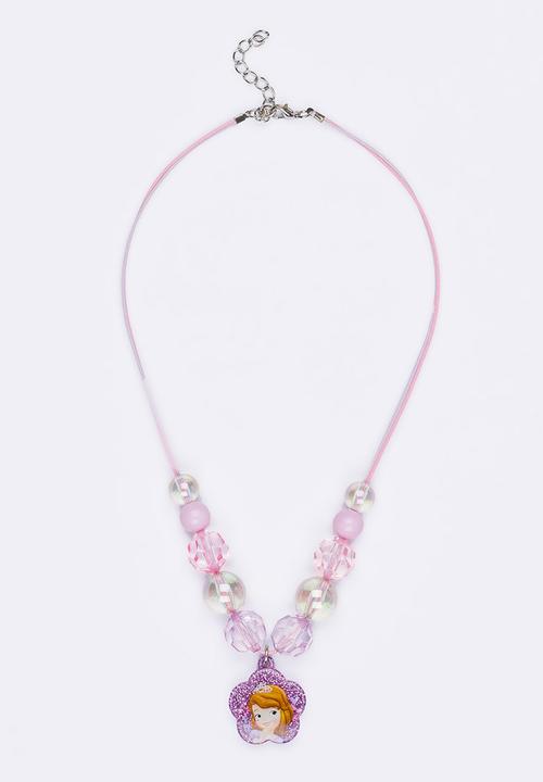 Character Fashion - Sofia The First Necklace Pale Pink