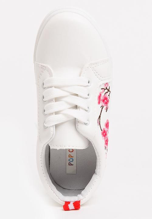 Pop Candy - Embroidered Sneaker White