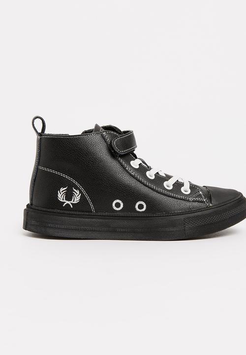 Pop Candy - Boys Hi Top Sneaker Black