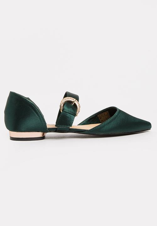 Jada - Diamante Buckle Pumps Green