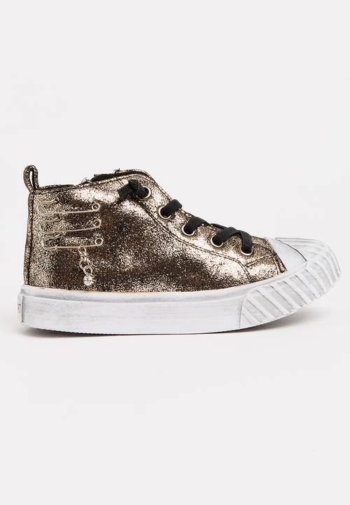 Pop Candy - Boys Metallic Sneaker Gold