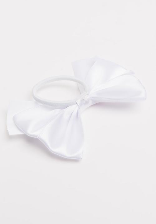 Jewels and Lace - Bow Hairband Cream