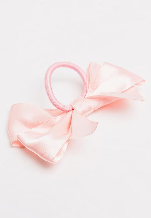 Jewels and Lace - Bow Hairband Pale Pink