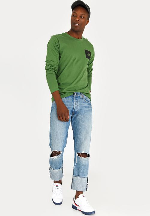 DNU - The North Face - Fine Printed Cotton Tee Khaki Green