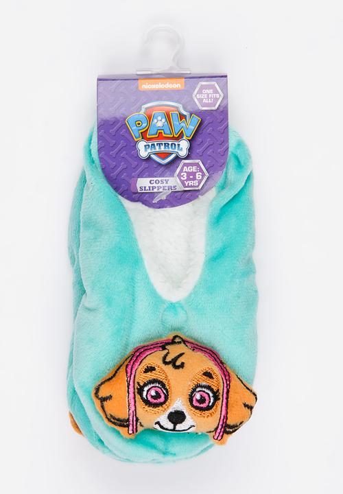 Character Fashion - Paw Patrol Sherpa Slippers Mid Green