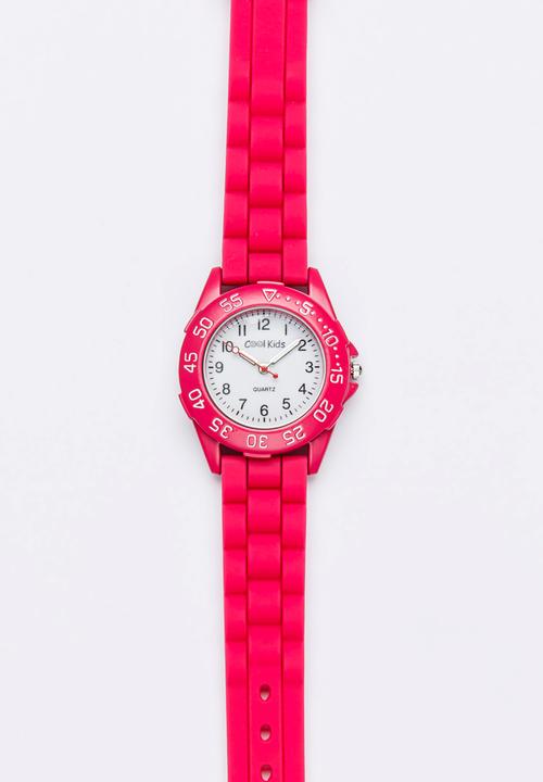 Cool Kids - Sporty  Resin Watch Mid Pink
