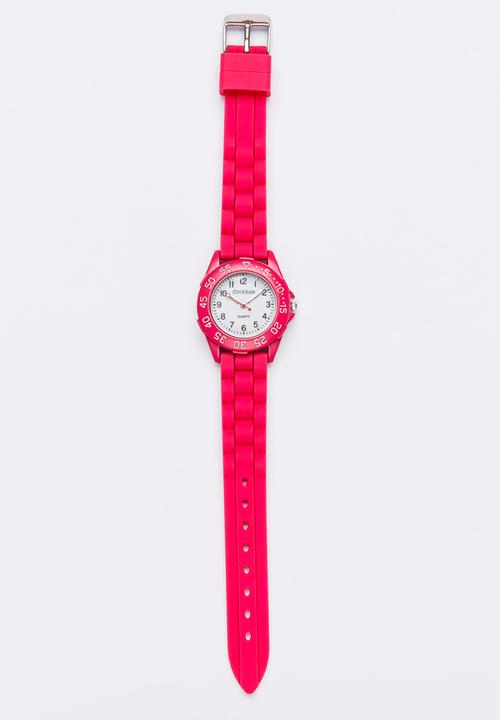 Cool Kids - Sporty  Resin Watch Mid Pink