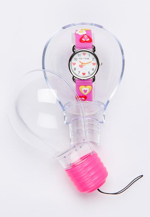 Cool Kids - Girls 3D  Heart  Watch Multi-colour