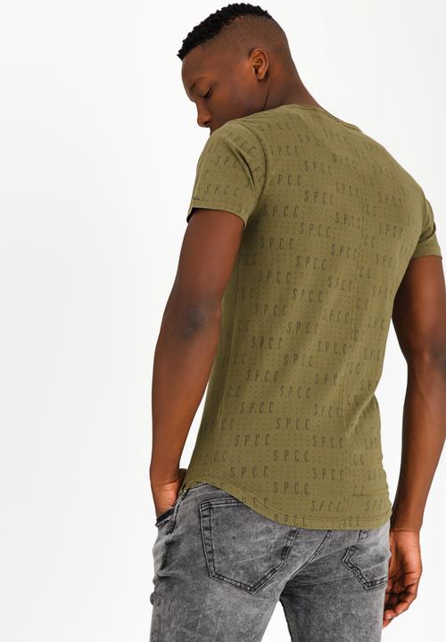 S.P.C.C - SPCC Rotary Print Crew Tee Khaki Green