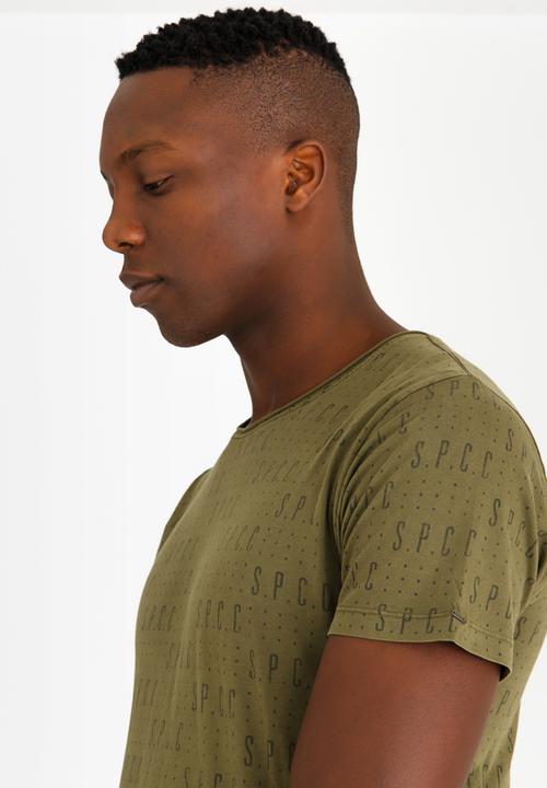 S.P.C.C - SPCC Rotary Print Crew Tee Khaki Green