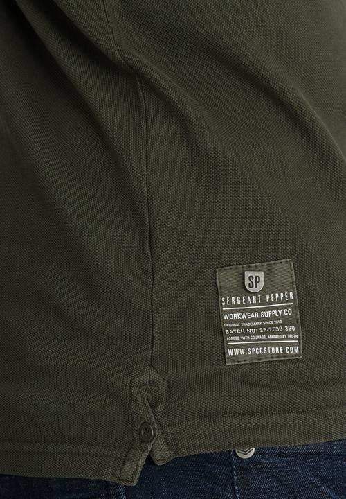 S.P.C.C - Pique Overdyed Golfer Khaki Green