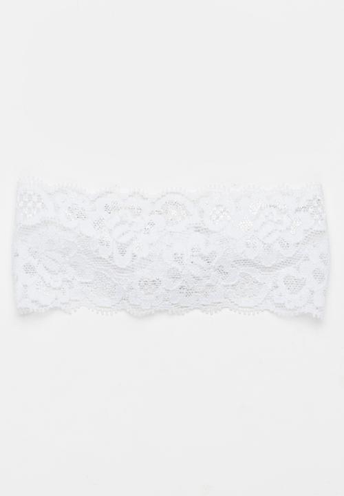 Jewels and Lace - Lace Headband White