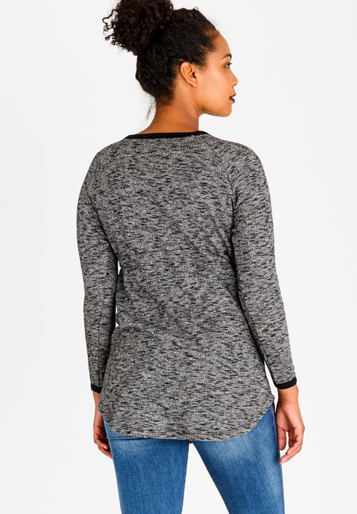 Cherry Melon - Leisure Drawstring Top Black