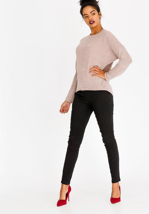 Revenge - Drop Shoulder Top Pale Pink