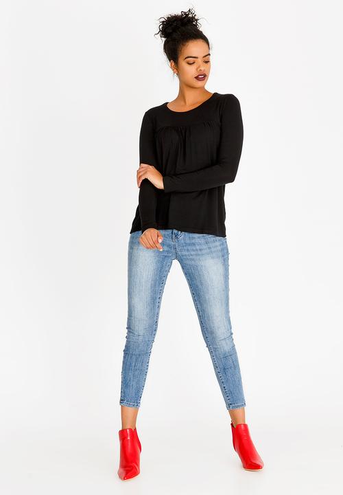 edit - Baby Doll Top Black