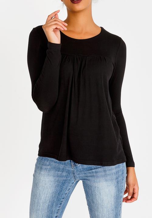 edit - Baby Doll Top Black