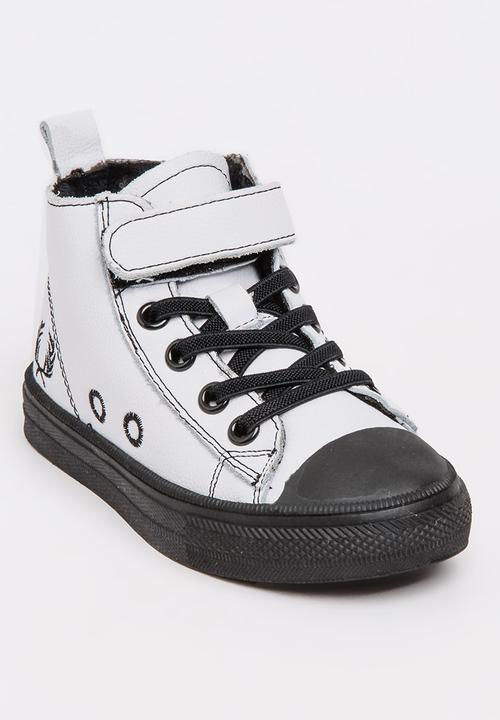 Pop Candy - Boys Hi Top Sneaker White