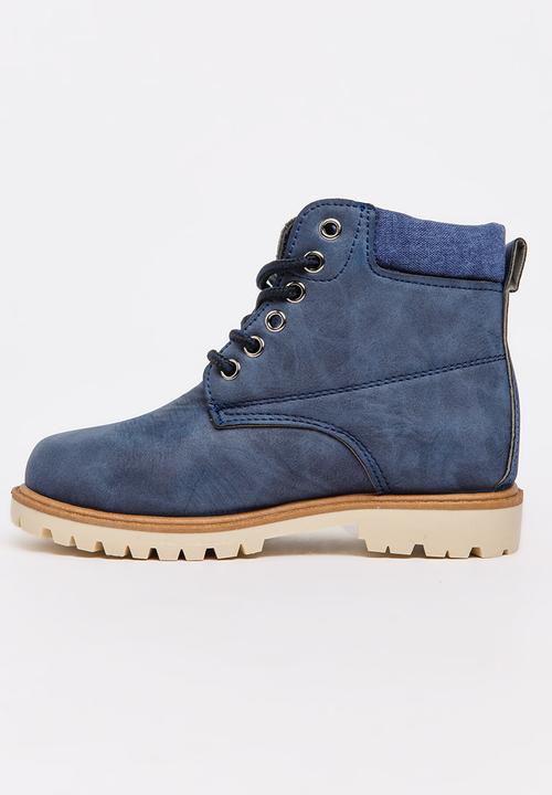 Jumbo - Lace Up Boot Navy