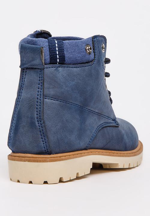 Jumbo - Lace Up Boot Navy