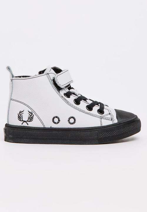 Pop Candy - Boys Hi Top Sneaker White