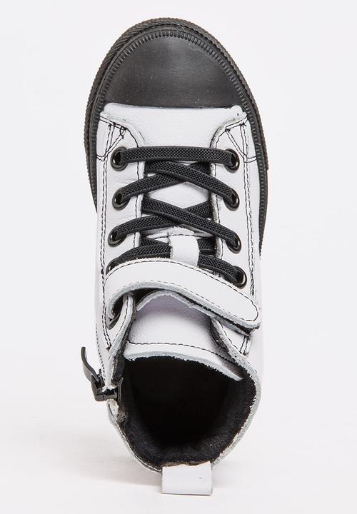 Pop Candy - Boys Hi Top Sneaker White
