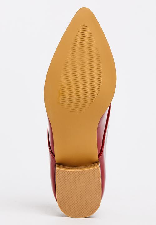Jada - Patent Lace-ups Dark Red