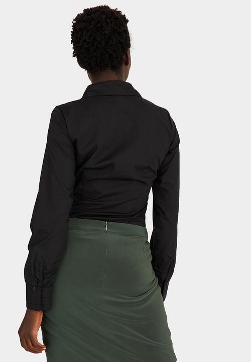 edit - Classic Long Sleeve Work Shirt Black