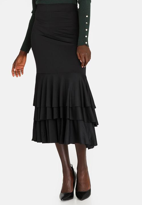 edit - Flamenco Ruffle Skirt Black