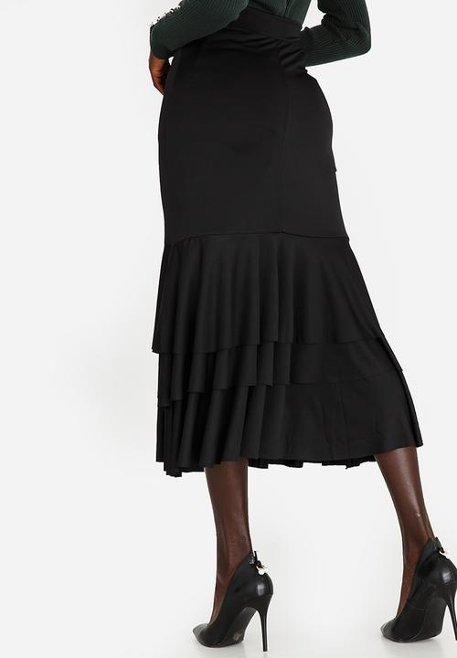 edit - Flamenco Ruffle Skirt Black
