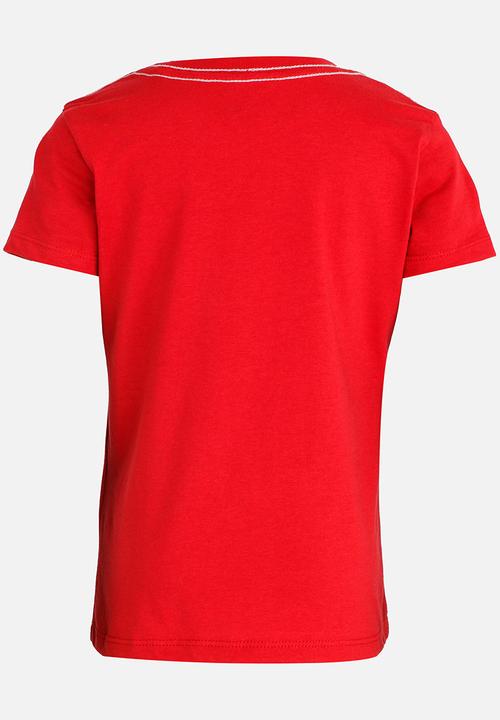 GUESS - Splatter Tee Red