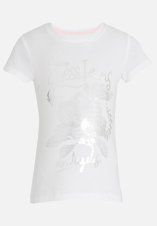 GUESS - Guess Jeans Flower White Tee