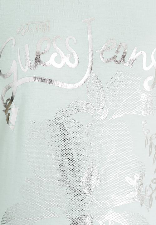 GUESS - Guess Jeans Flower Tee Aqua