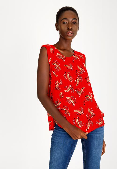 Revenge - Sleeveless Top Red