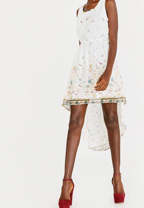Revenge - High Low Hemline Dress Cream