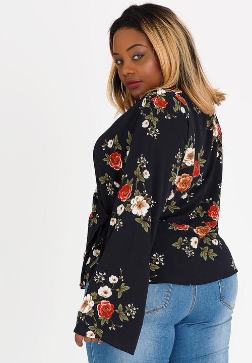 Revenge - Wrap Blouse Navy