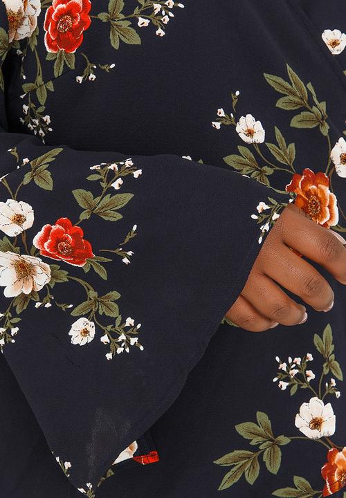 Revenge - Wrap Blouse Navy