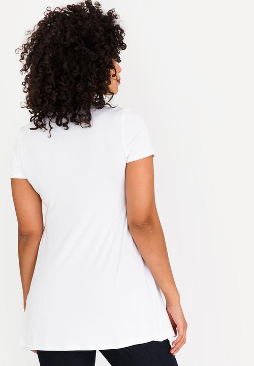 Cherry Melon - Basic Underbust Smock Top White