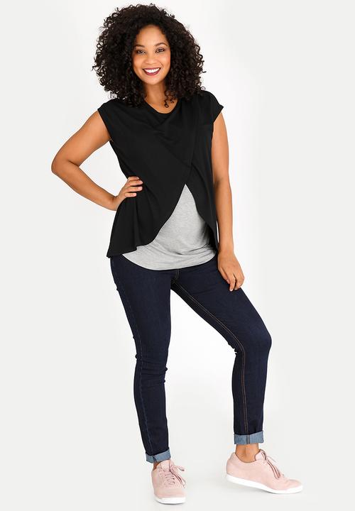 Cherry Melon - Basic Overlay Feeding Top Black