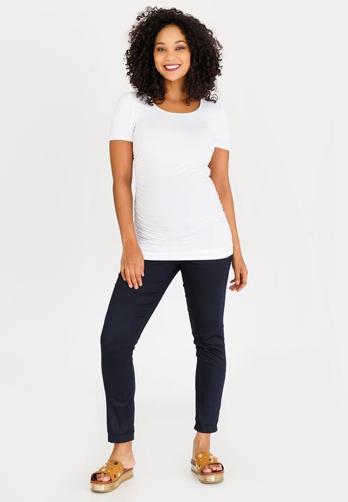 Cherry Melon - Basic Round Neck Tee White