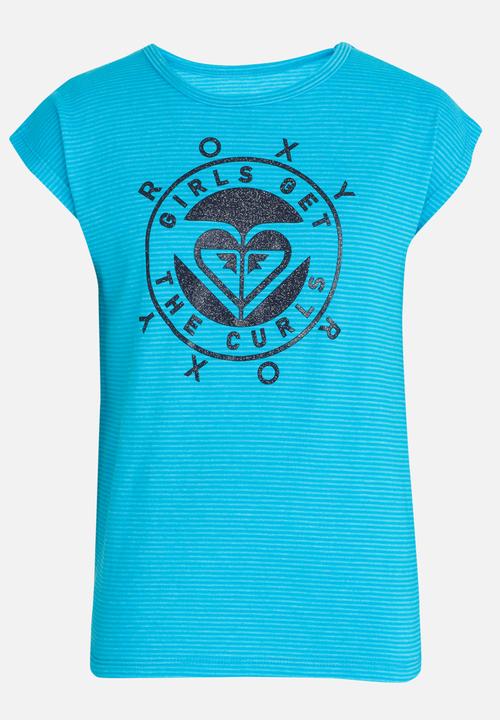 Roxy - Girls and Curls Tee 3 Mid Blue